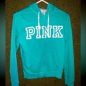 Pink Victoria secret zip up hoodie